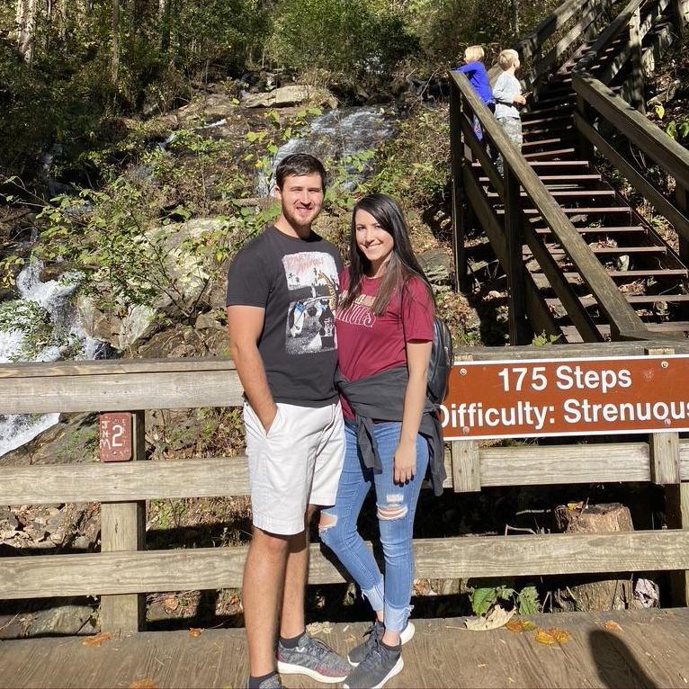 Our post-engagement trip to Georgia with friends