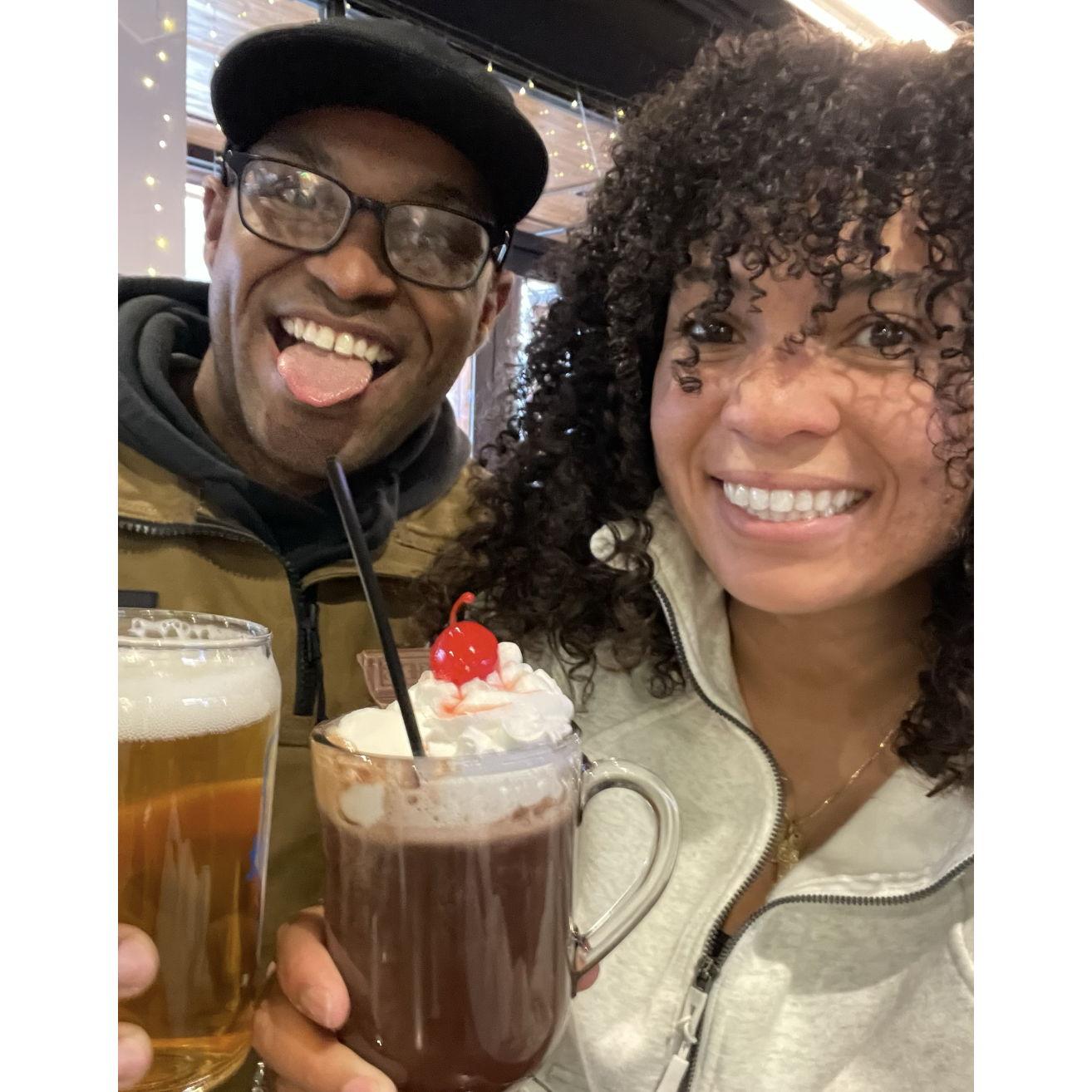There is nothing like an adult hot chocolate