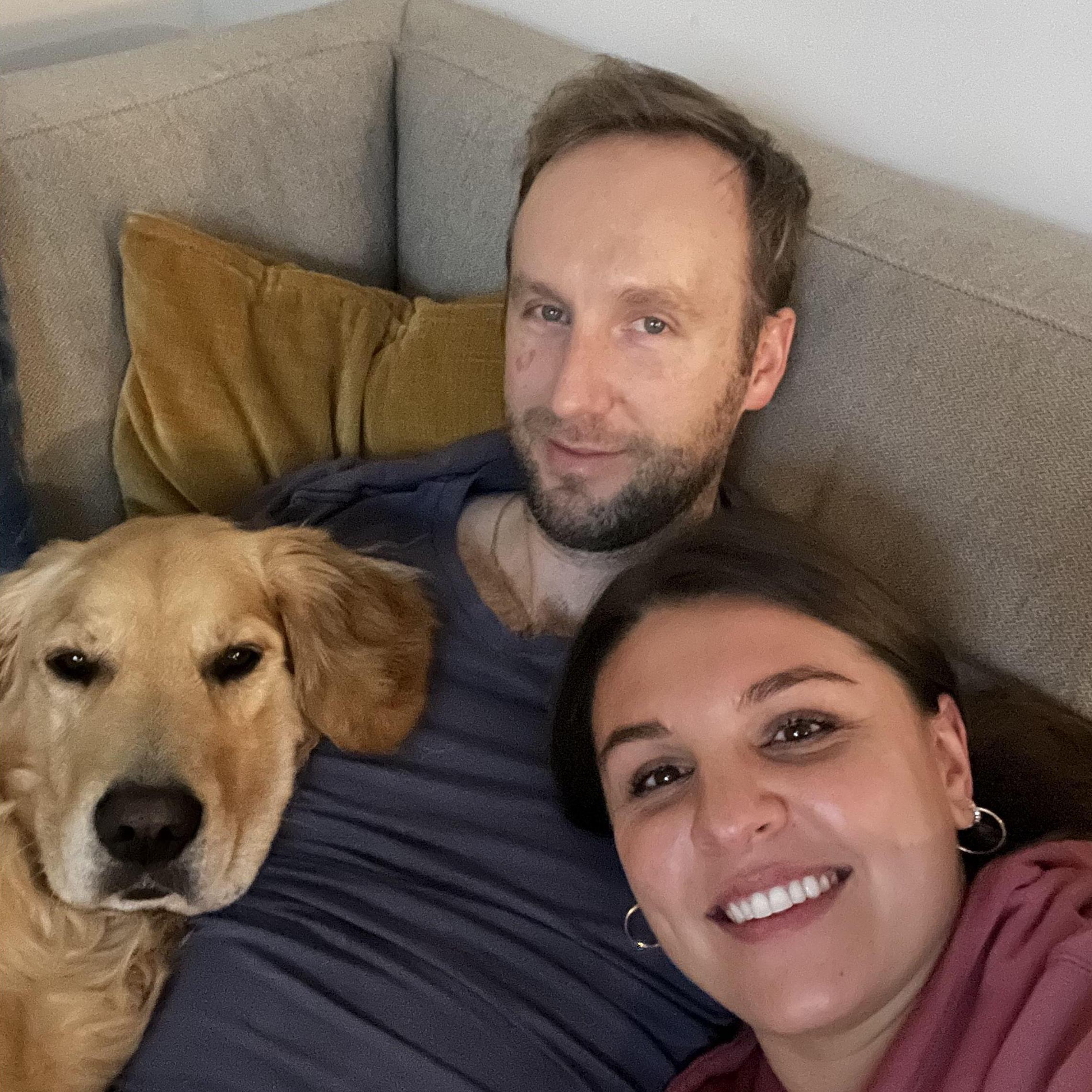 our favorite friday night activity - couch snuggles with a movie