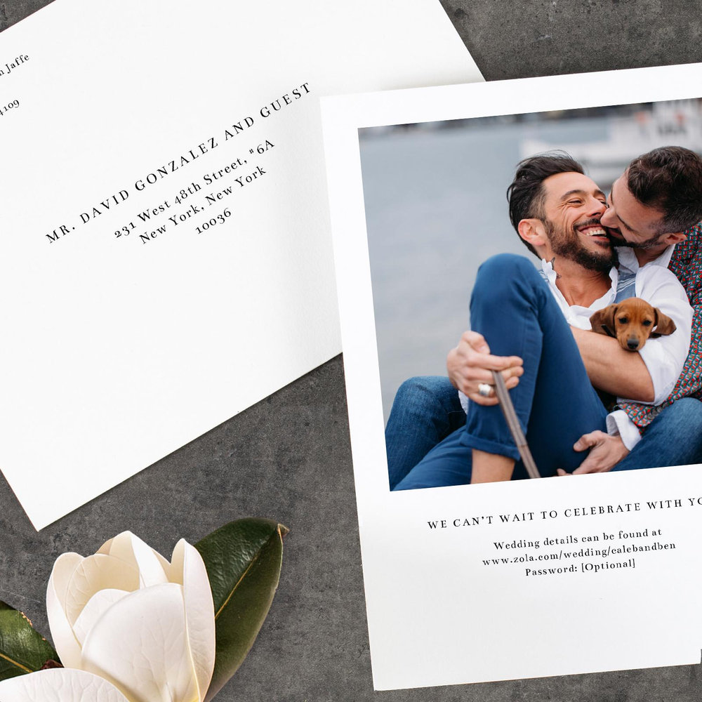 Rue Type | Cream | Zola Wedding Invitations