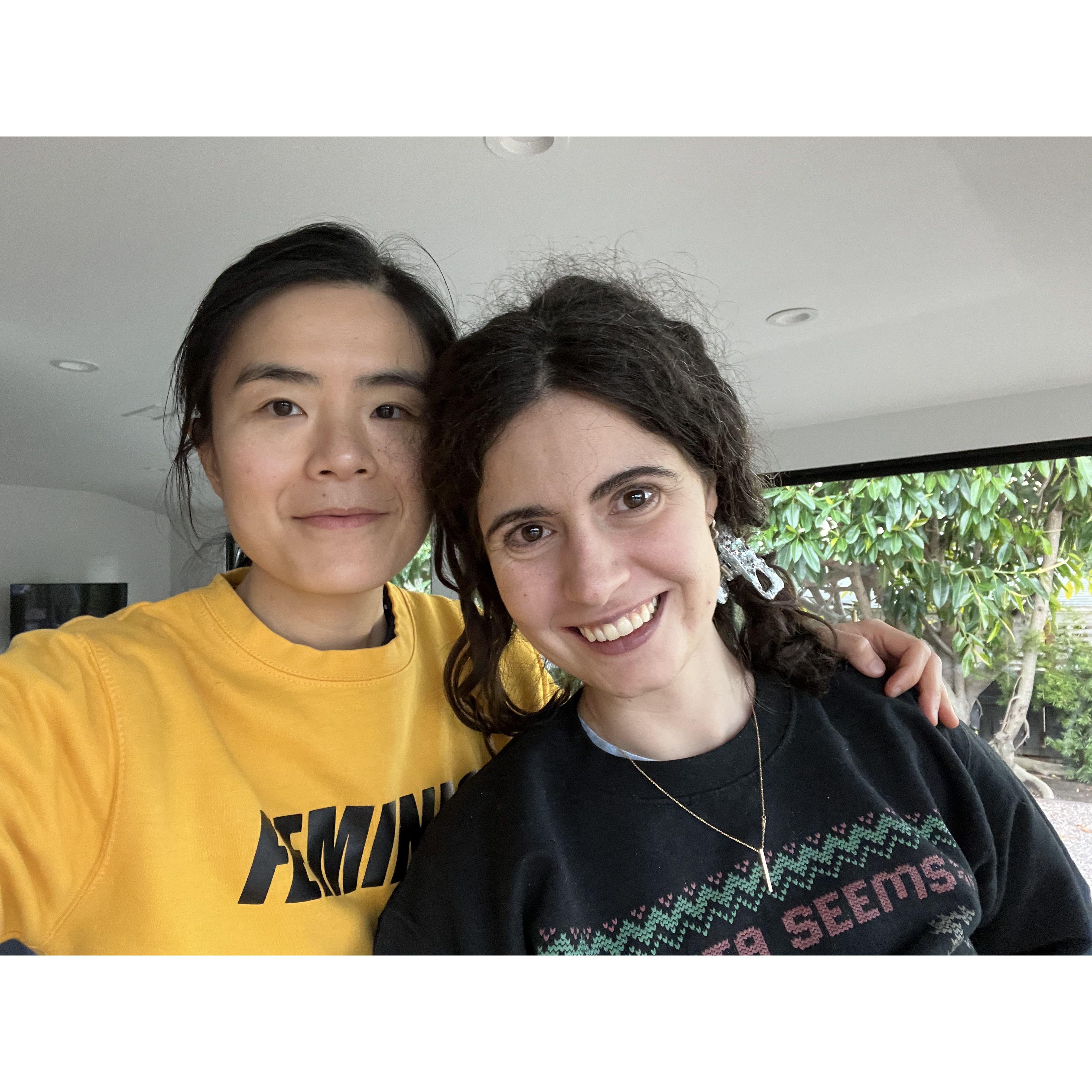 Ugly Christmas sweater before the New Years!