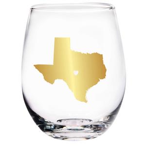 Home Essentials & Beyond Texas State Stemless Wine Glass