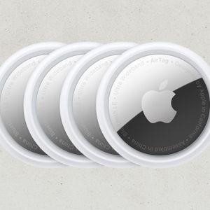 Apple AirTag (1st Generation) - 4 Pack. Keep Track of and find Your Keys, Wallet, Luggage, Backpack, and More. Simple one-tap Set up with iPhone or iPad, Bluetooth