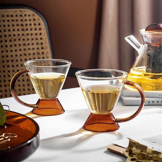 Glass Mug - Tea Set - Amber