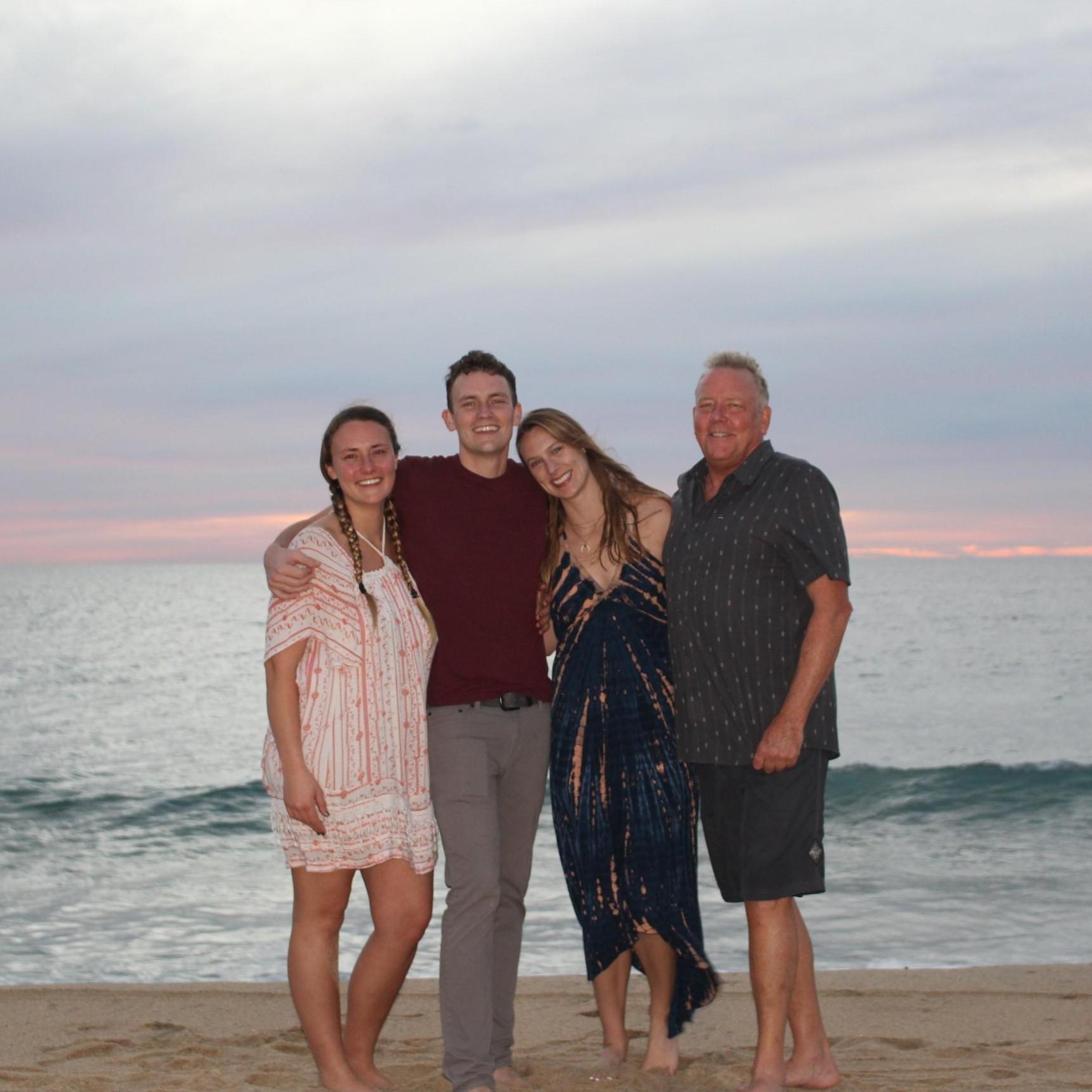 Chris's family in Mexico right after getting engaged!