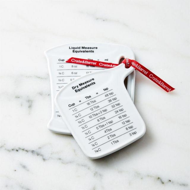 Crate & Barrel 2-Piece Measuring Conversion Magnet Set