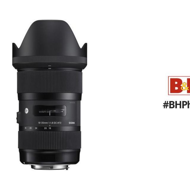 Camera Lens																														18-35mm f/1.8 DC HSM Art Lens for Canon EF