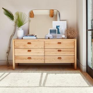 Bremond 6-Drawer Oak Dresser