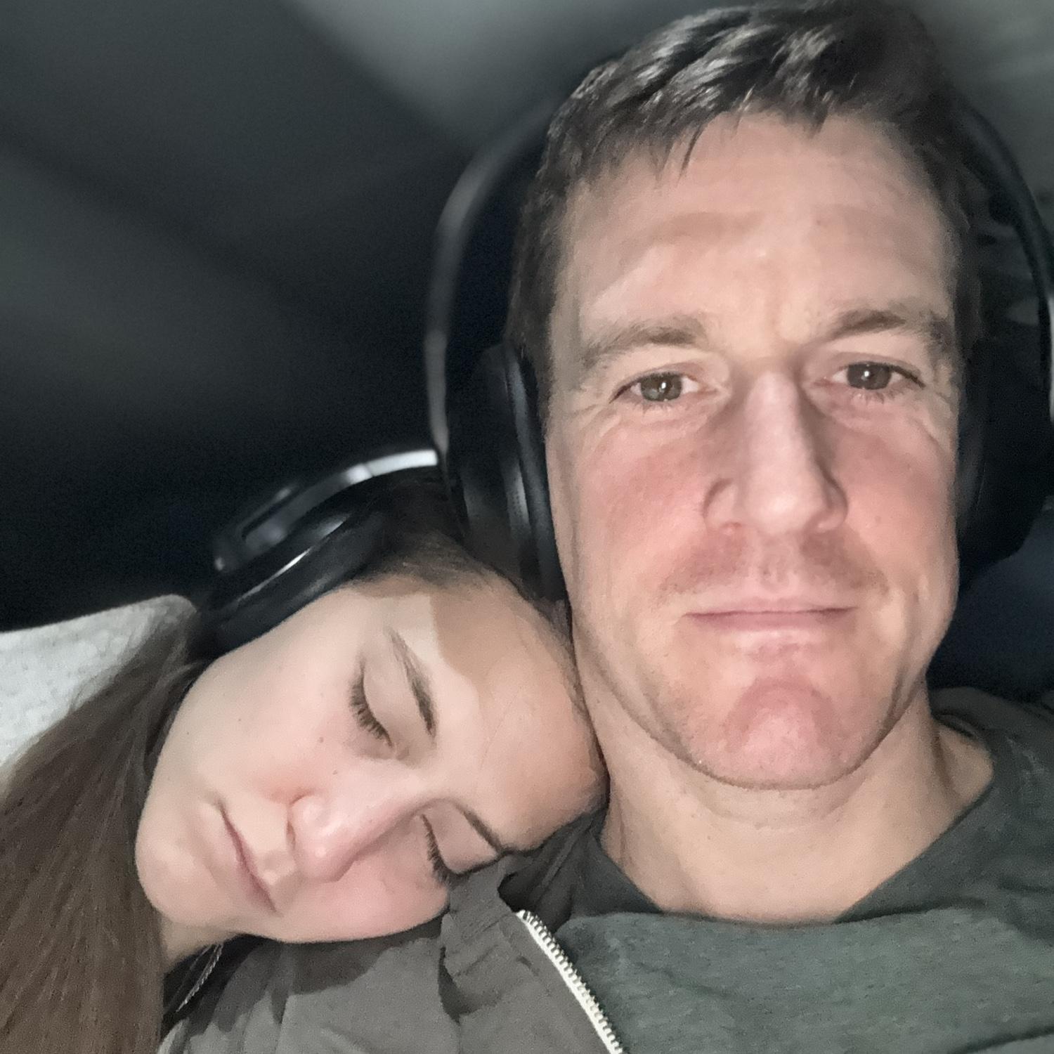 Air travel (aka the only time Kelsey sleeps)