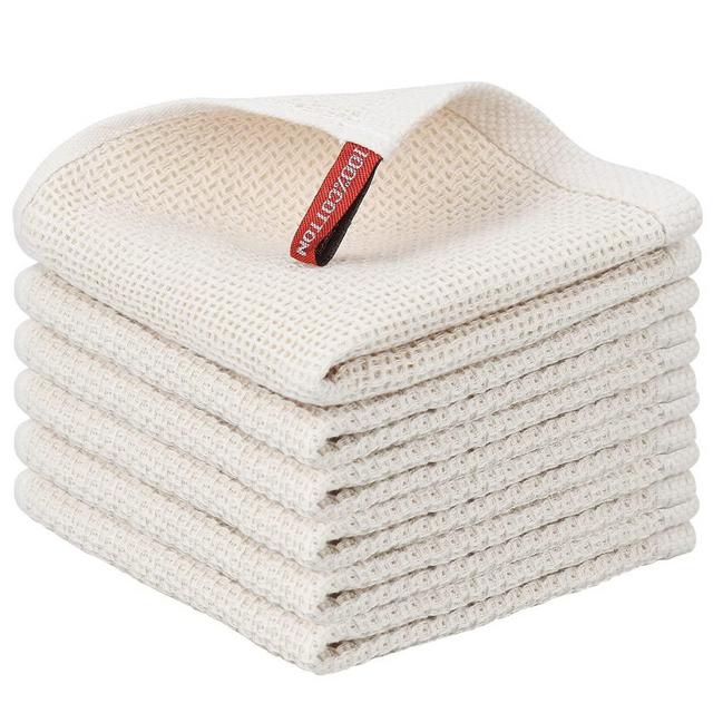 Nialnant 100% Cotton Waffle Weave Kitchen Towel (BB, Dish Towel 12 in x 12 in)
