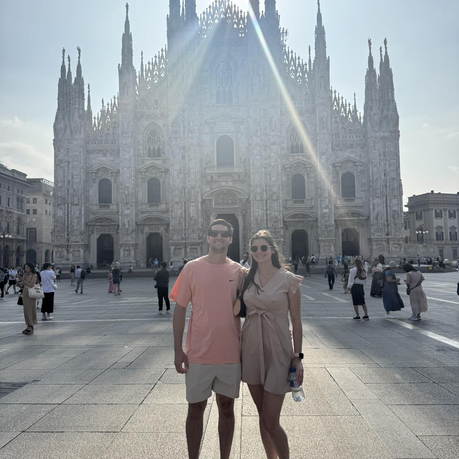 Milan, Italy at the Duomo