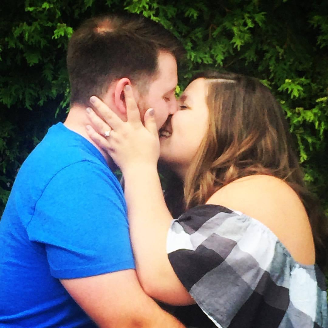 This is the photo we shared to announce our engagement on social media