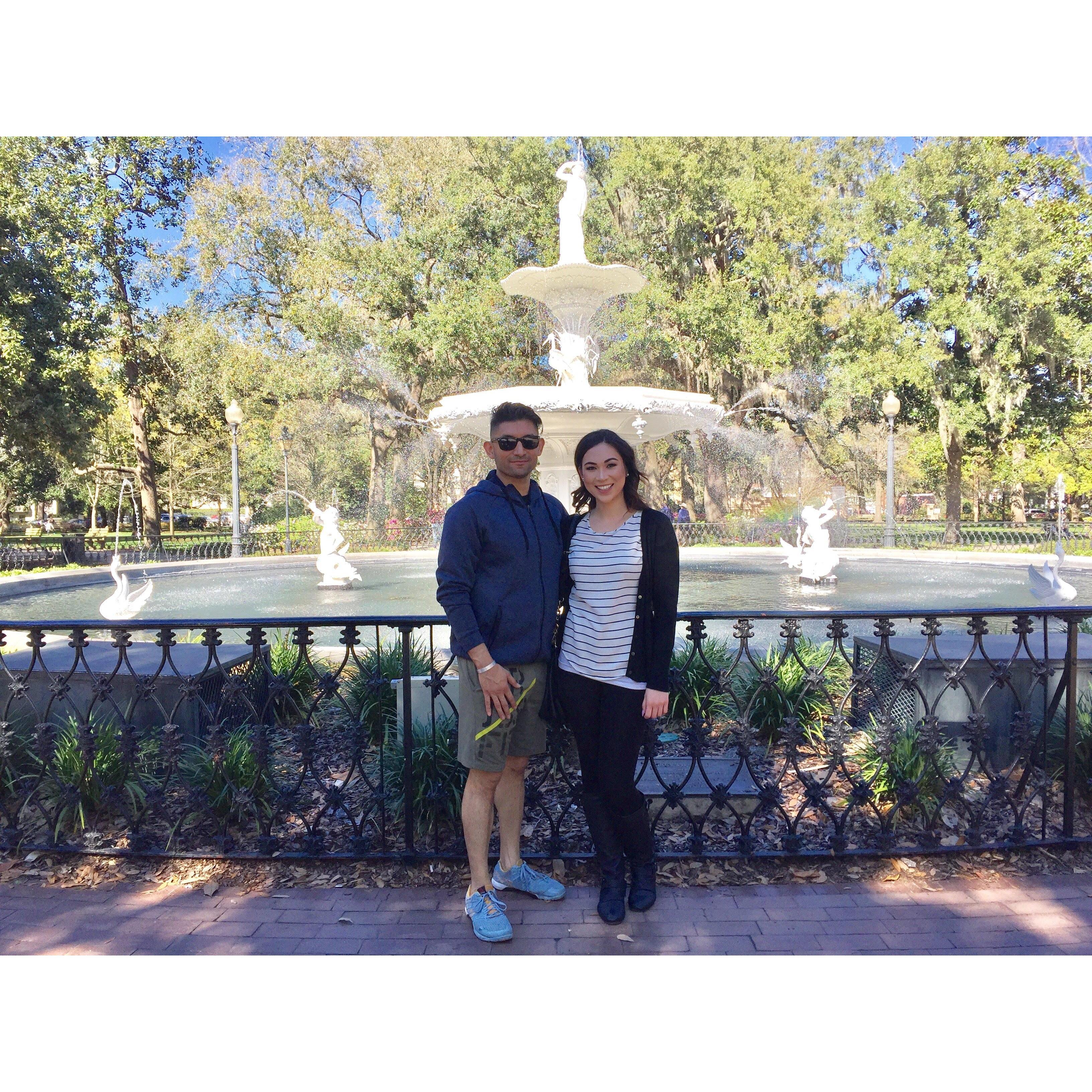 Our first trip to Savannah together.
