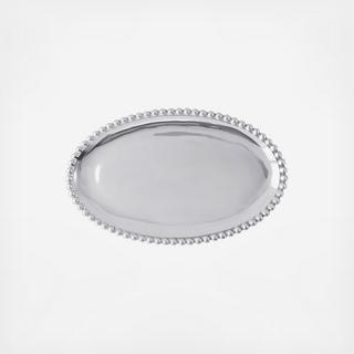 Pearled Oval Platter