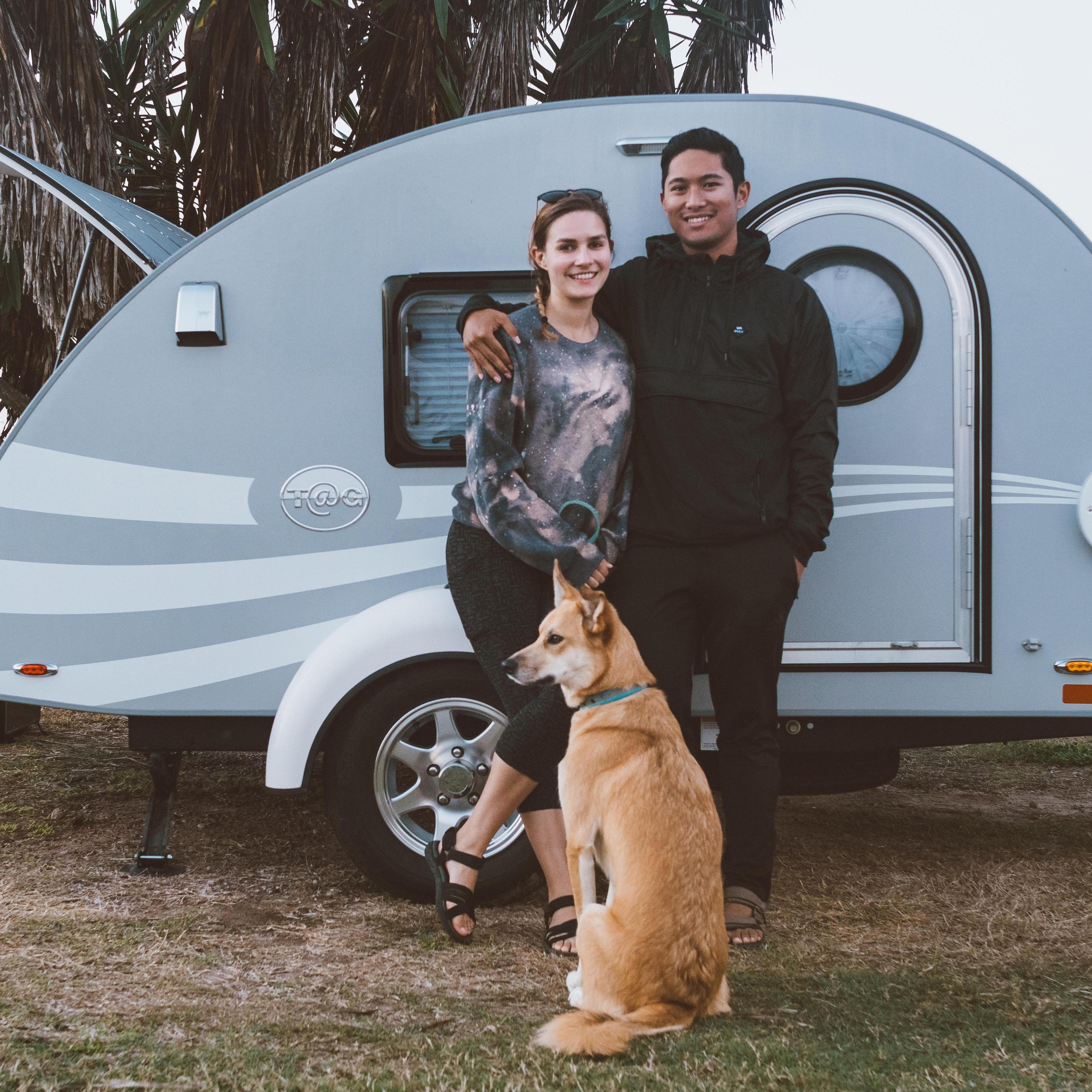 We are obsessed with teardrop campers. South Padre Island, 2018.