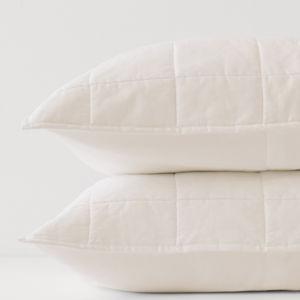 PACT Home Bone Organic Quilted Sham 2-Pack ST