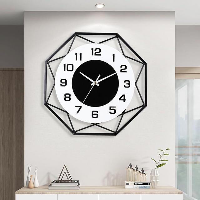 Dankeit Wall Clock,13inch Decorative Wall Clocks,Silent Non-Ticking Quality Quartz Wall Clock Battery Operated,Large Wall Clock for Living Room,Kitchen,Home,Bathroom,Bedroom Wall Decor