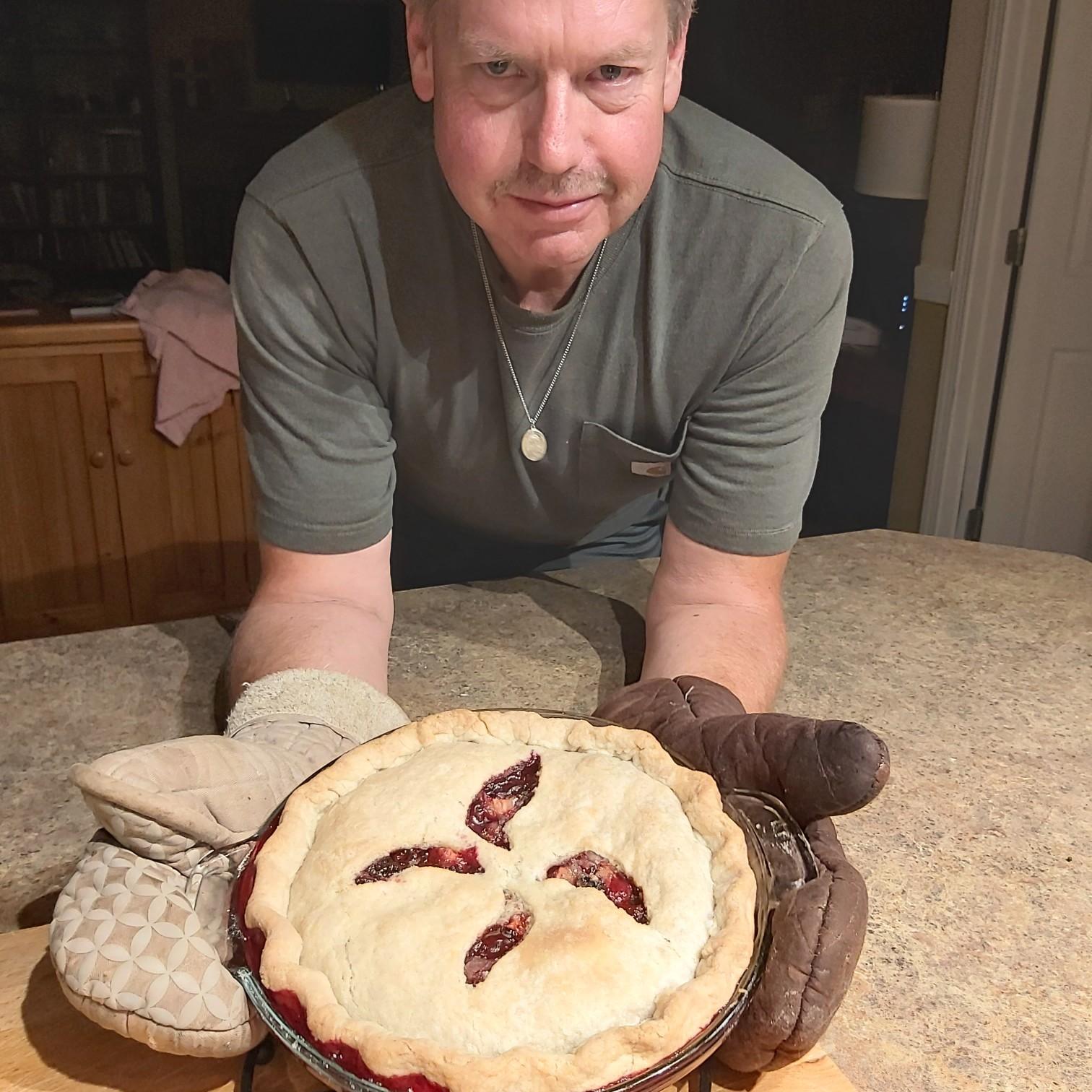 Mike loves to bake and he's very good at it too!