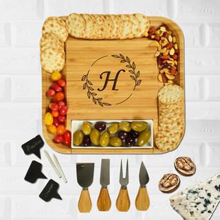 Engraved 11-Piece Charcuterie Board & Tool Set