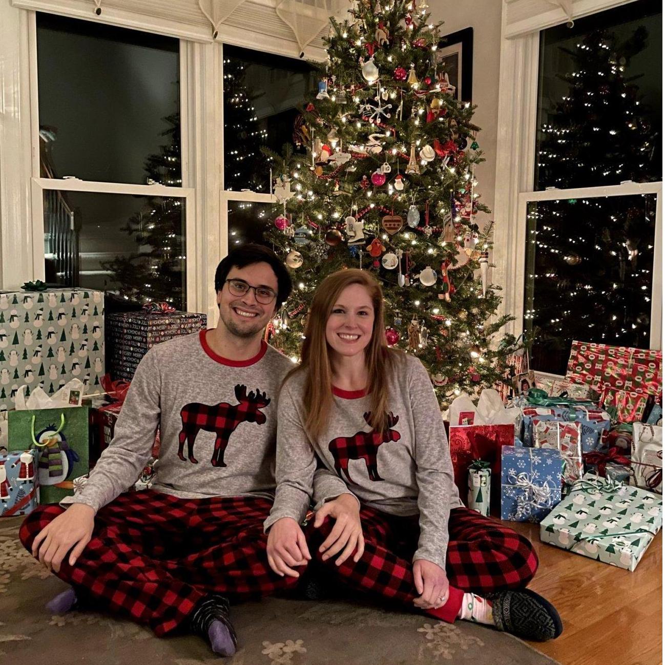 December 2021, Charlotte, NC: Our first Christmas together!