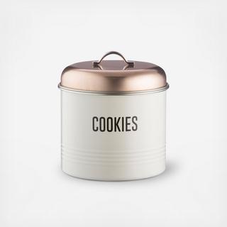 Vintage Copper Cookie Storage Tin