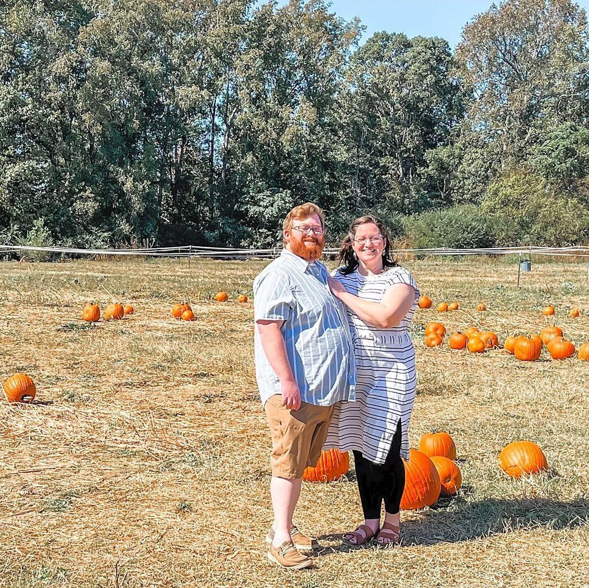 Pumpkin patch with Will's family