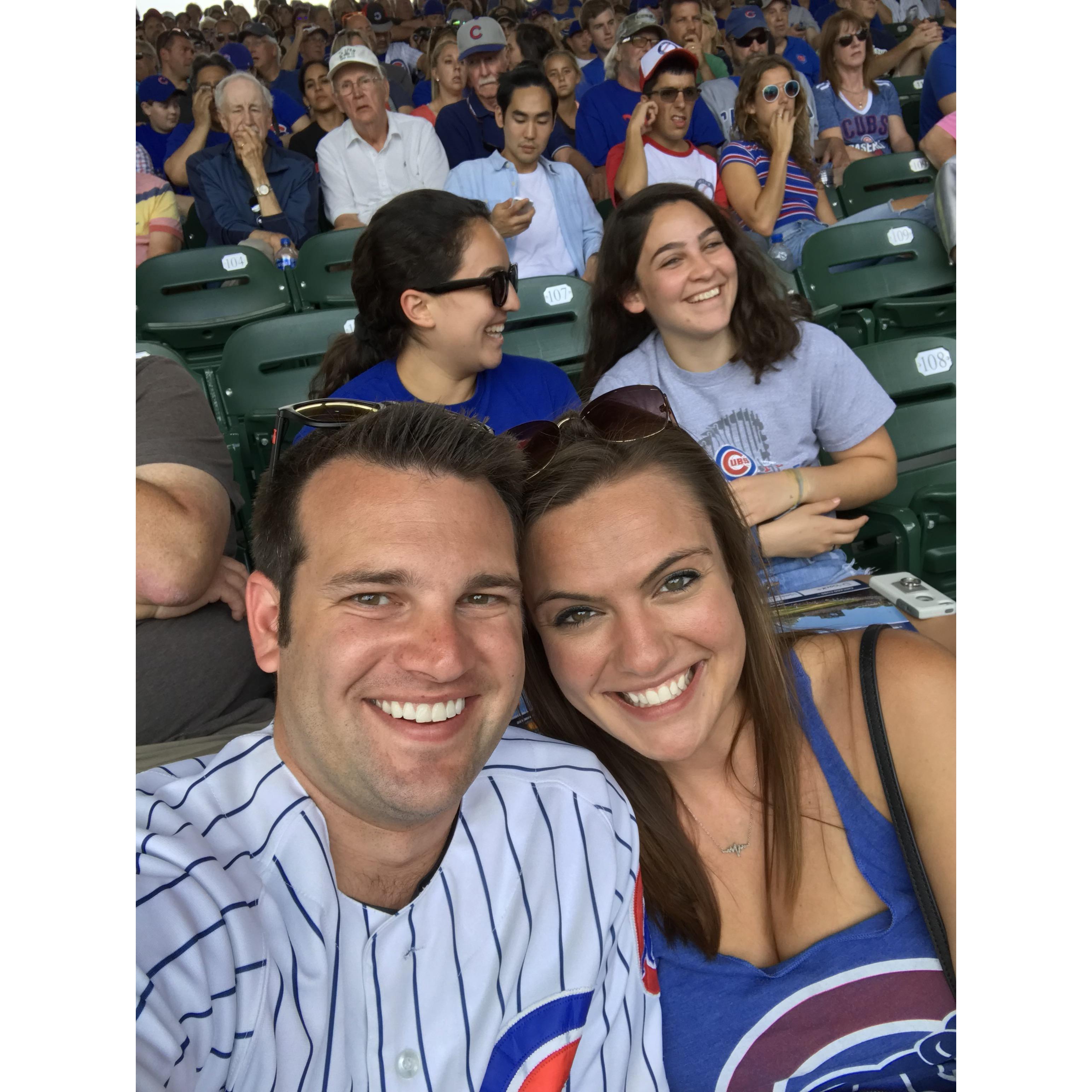 First CUBS game before we were "official". Fun fact: Brennan's neighbors were there and let Brennan's parents know he was "with a girl" that day. L O L