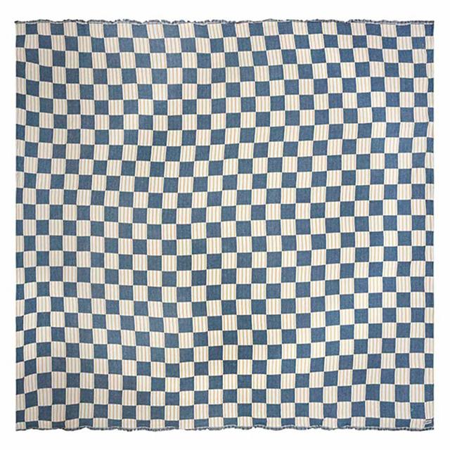 Sand Cloud Oversized Throw Blanket - 100% Organic Turkish Cotton & Heavy Weight Jacquard Weave - Soft, Comfy & Cozy Large Beach Blanket for Comfort & Style - 85" x 90" - Checkmate Party