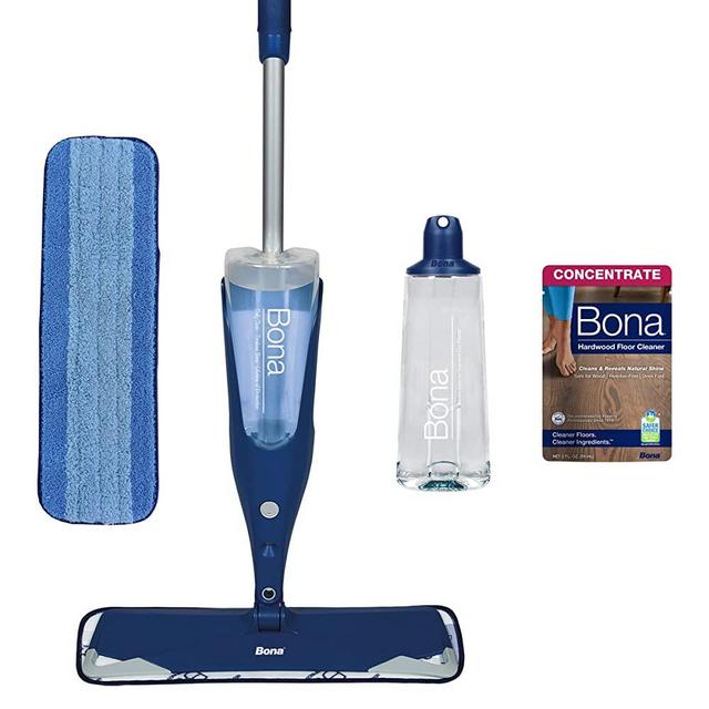 Bona Premium Spray Mop with Bona Hardwood Floor Cleaner Concentrate
