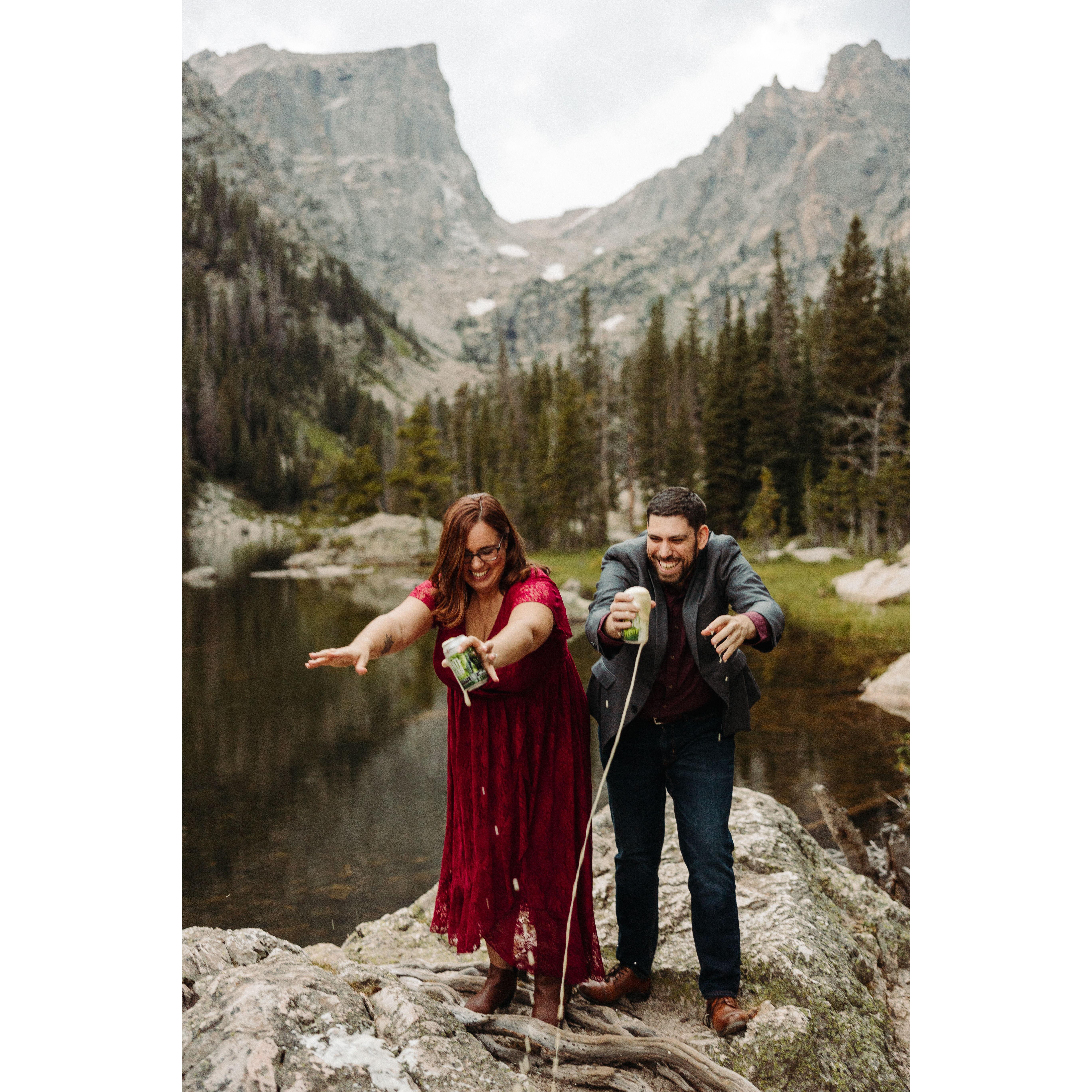 We toasted to our favorite Chicago beer, Revolution's Anti-Hero IPA.