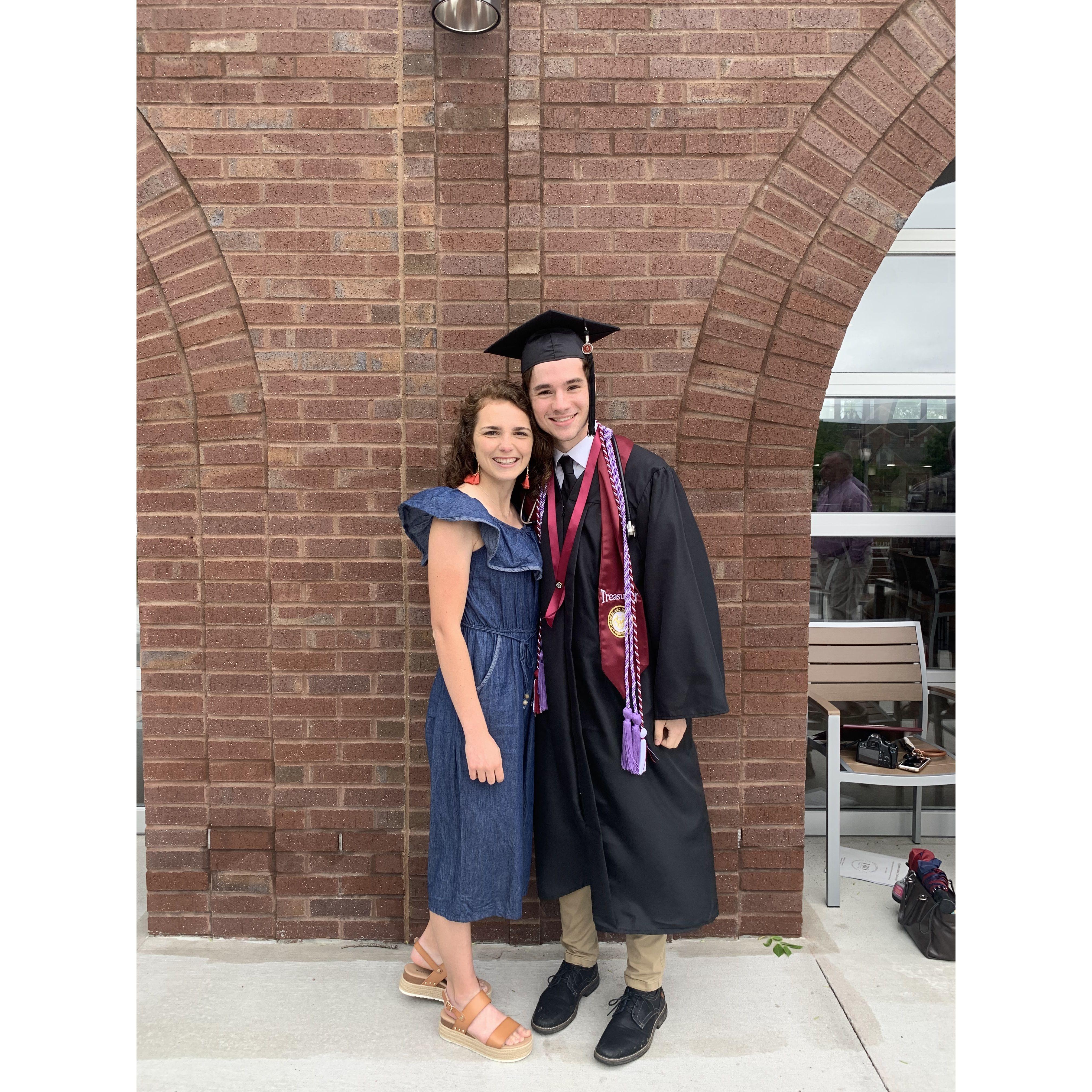 Caleb graduated! (May 22)