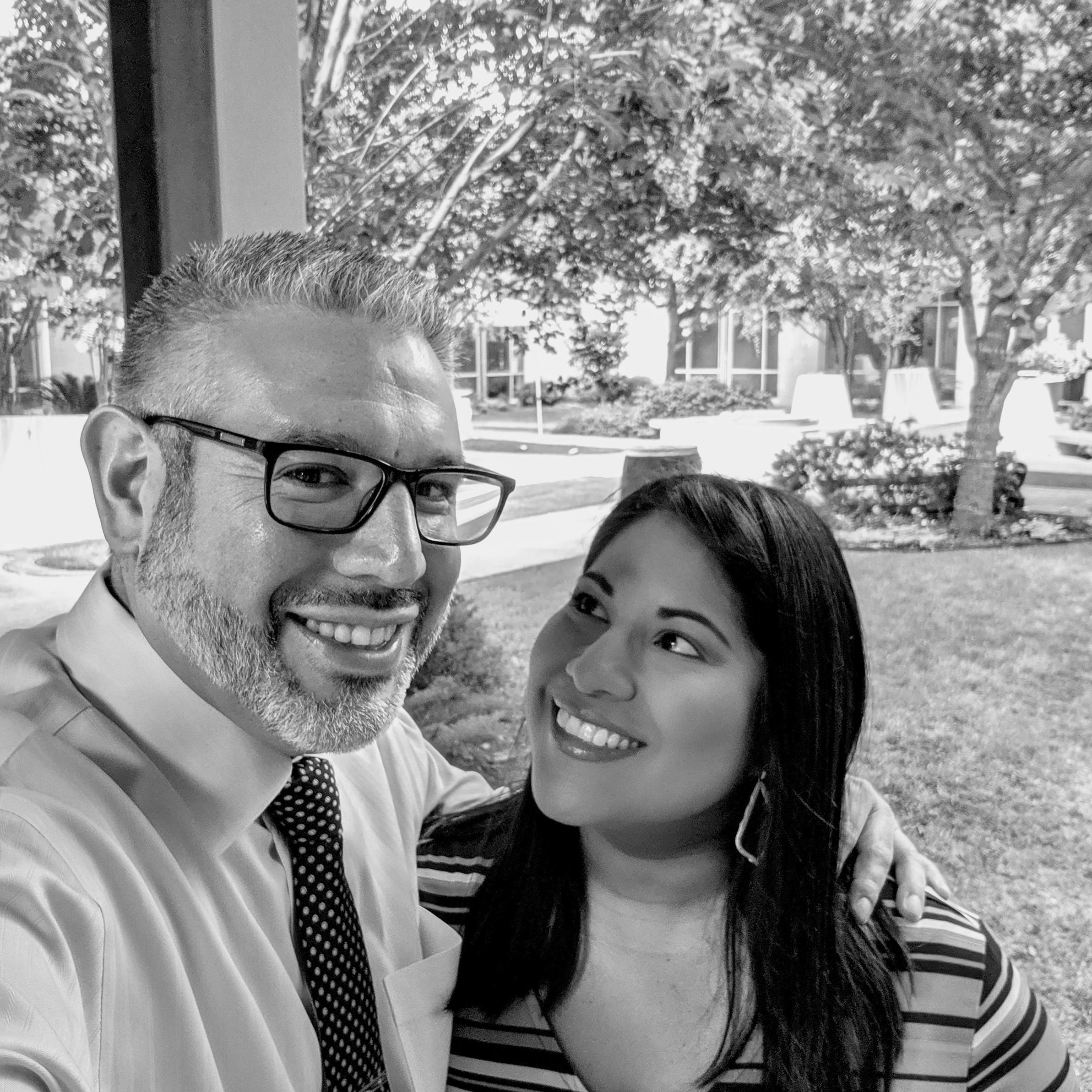 Admiring my best friend. Btw, it was his idea to take selfies!