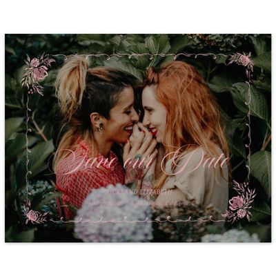 Dusty Pink Wedding Digital Save the Date - Pontus Photo