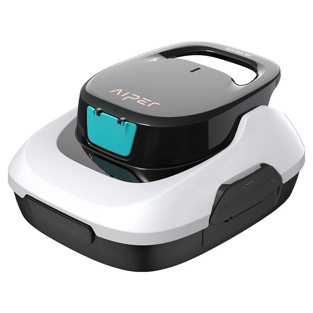 AIPER Scuba SE Cordless Pool Cleaner with 90-Min Runtime, Smart Self-Parking, Lightweight, Pool Vacuum for Above Ground Flat Pools up to 860 Sq.ft