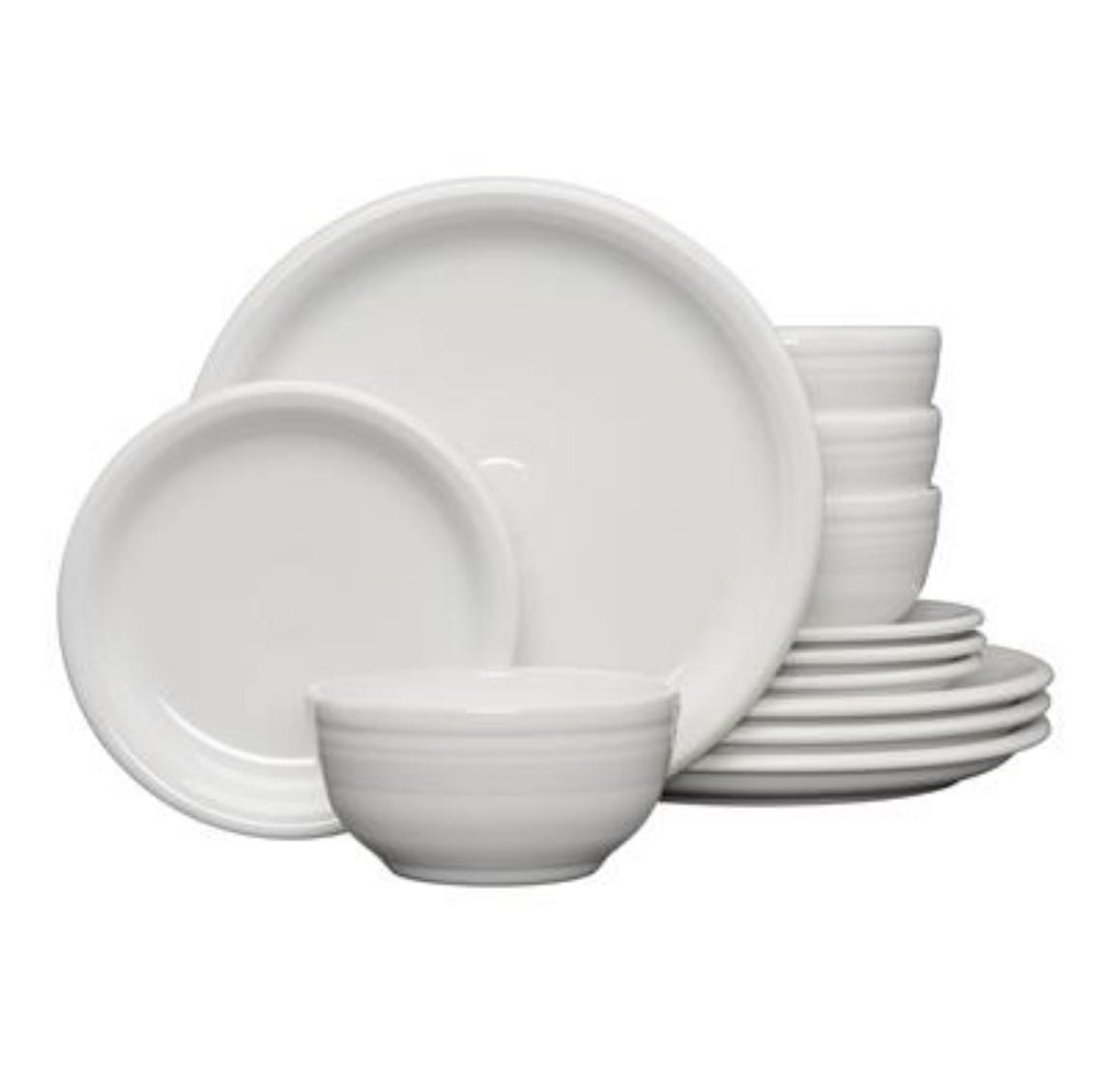 Bistro Coupe 12-Piece Dinnerware Set, Service for 4