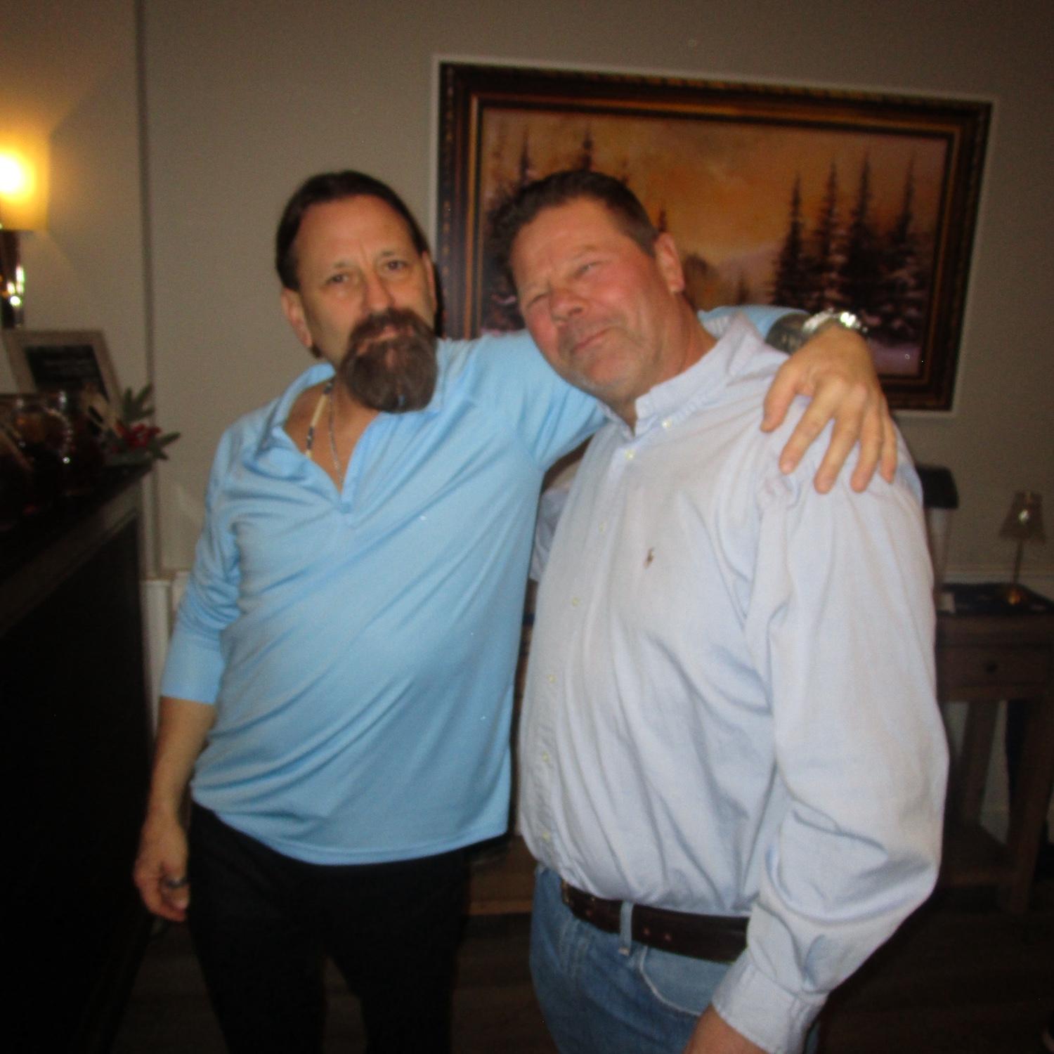 Logan’s dad Scott (left) & his brother in law Craig (right)