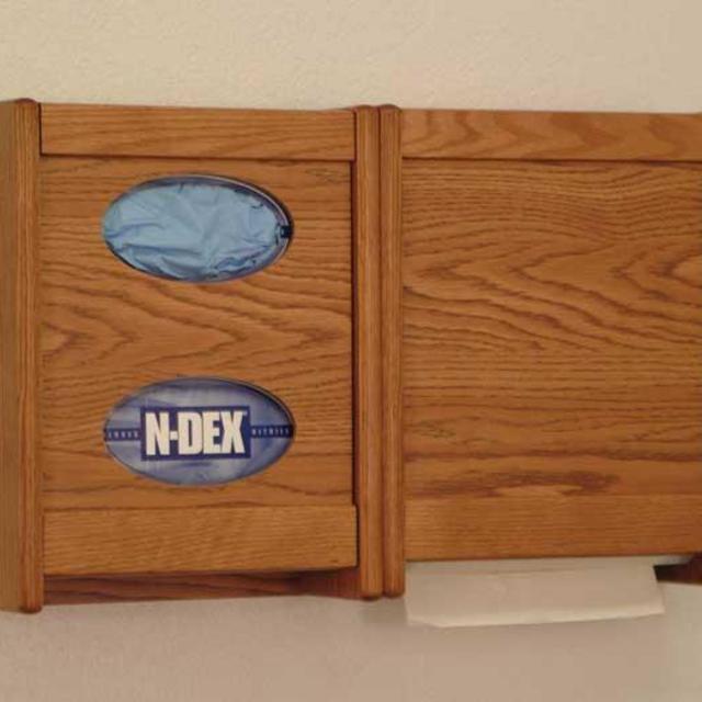 Wooden Mallet | Oak Towel & Tissue Dispensers