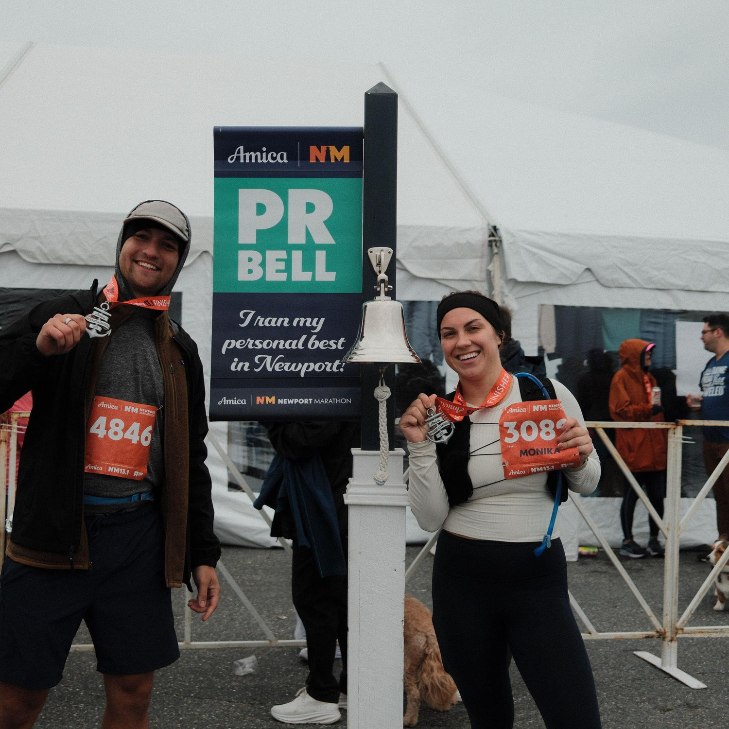 After our first half-marathon together in Newport, RI - October 2025