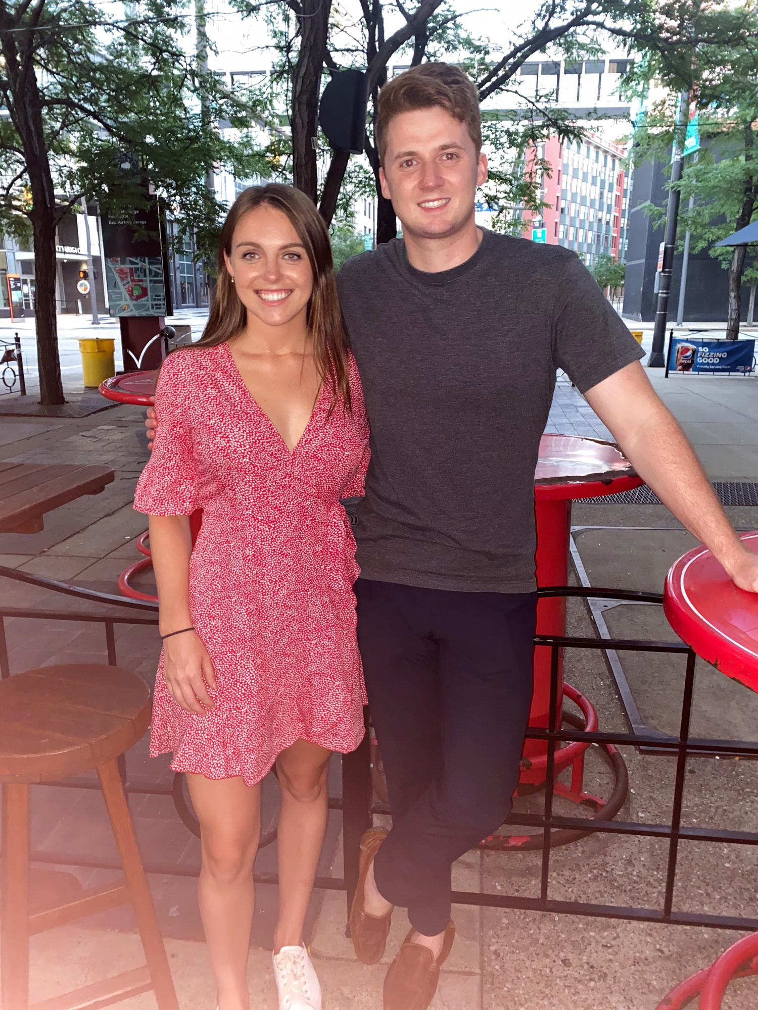 Our first photo together