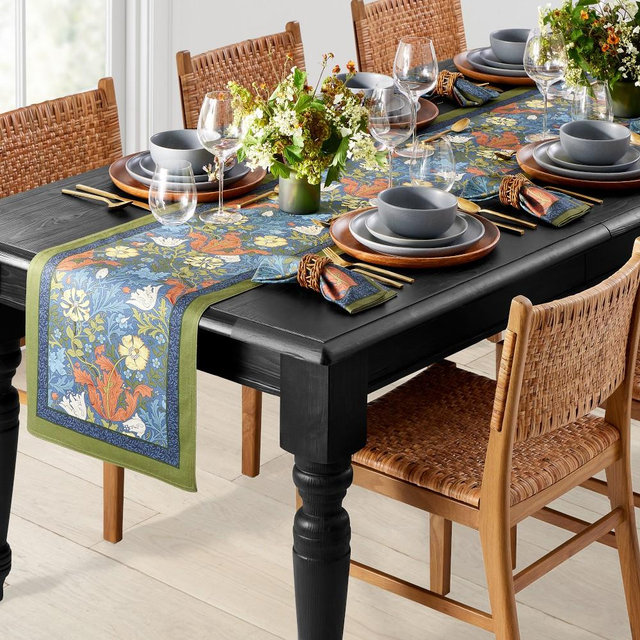 Morris & Co. x Williams Sonoma Table Runner, Compton, Blue