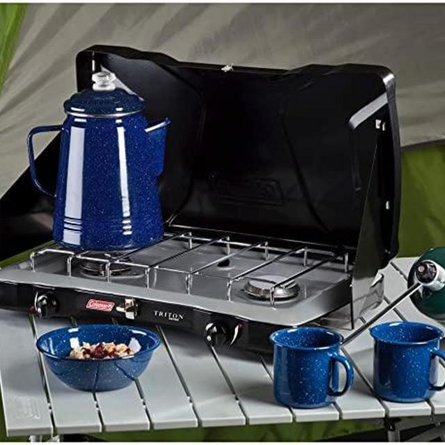 Coleman Gas Camping Stove | Triton Propane Stove, 2 Burner