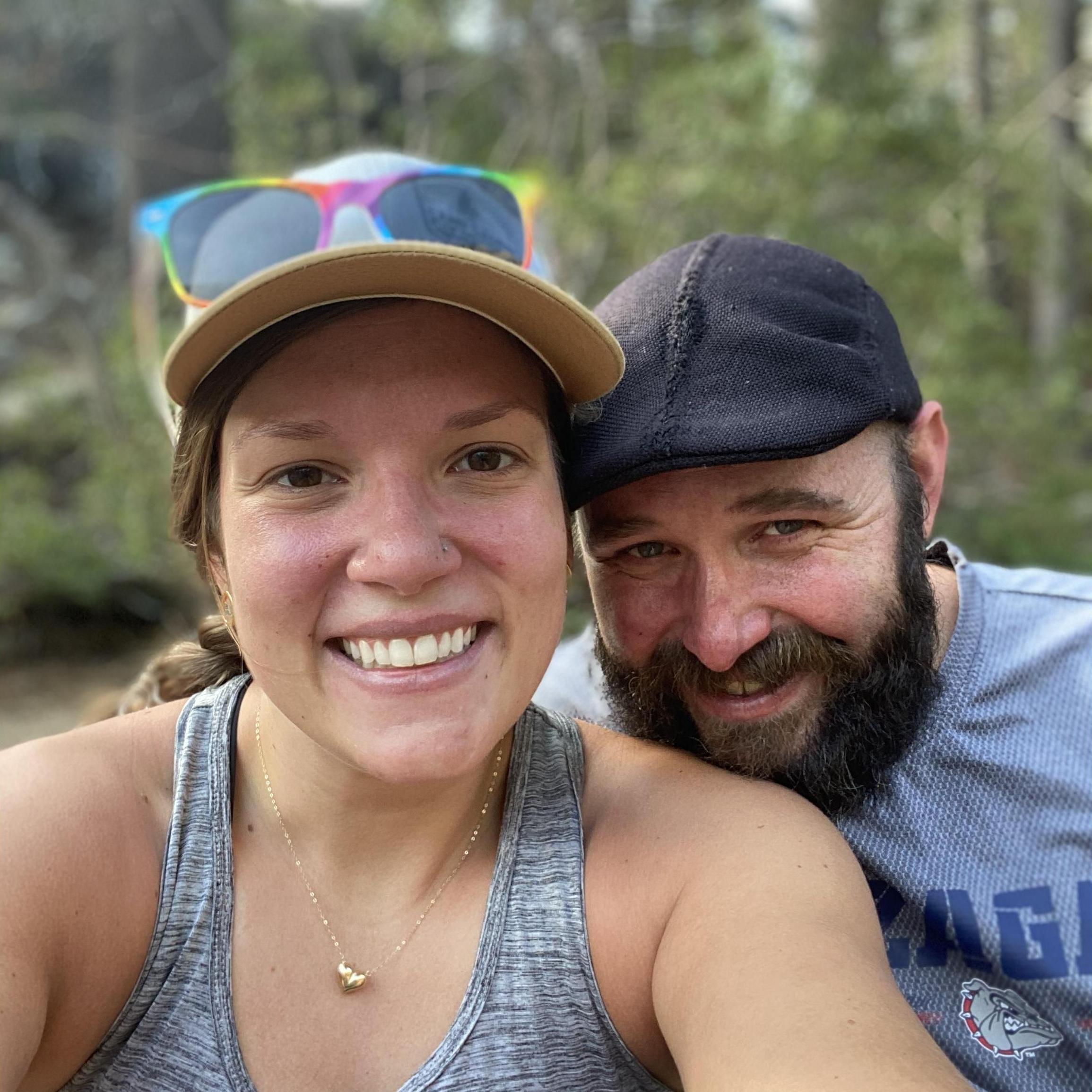 hiking buddies