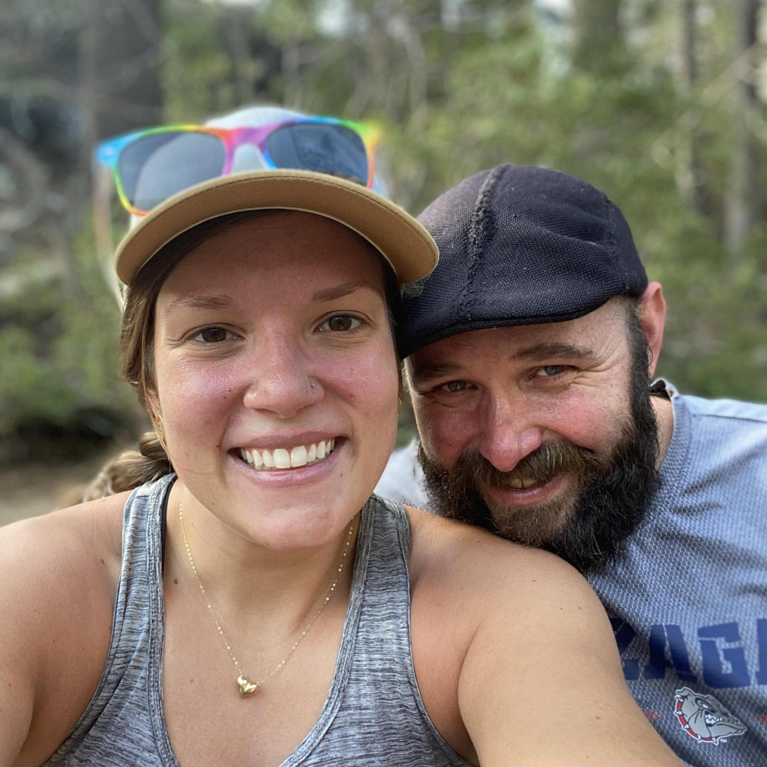 hiking buddies
