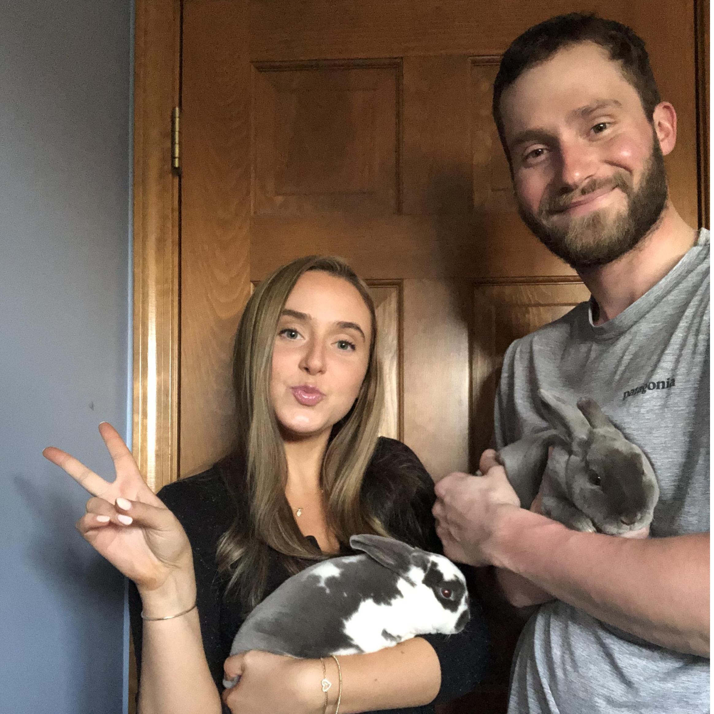 Us and our bunnies.