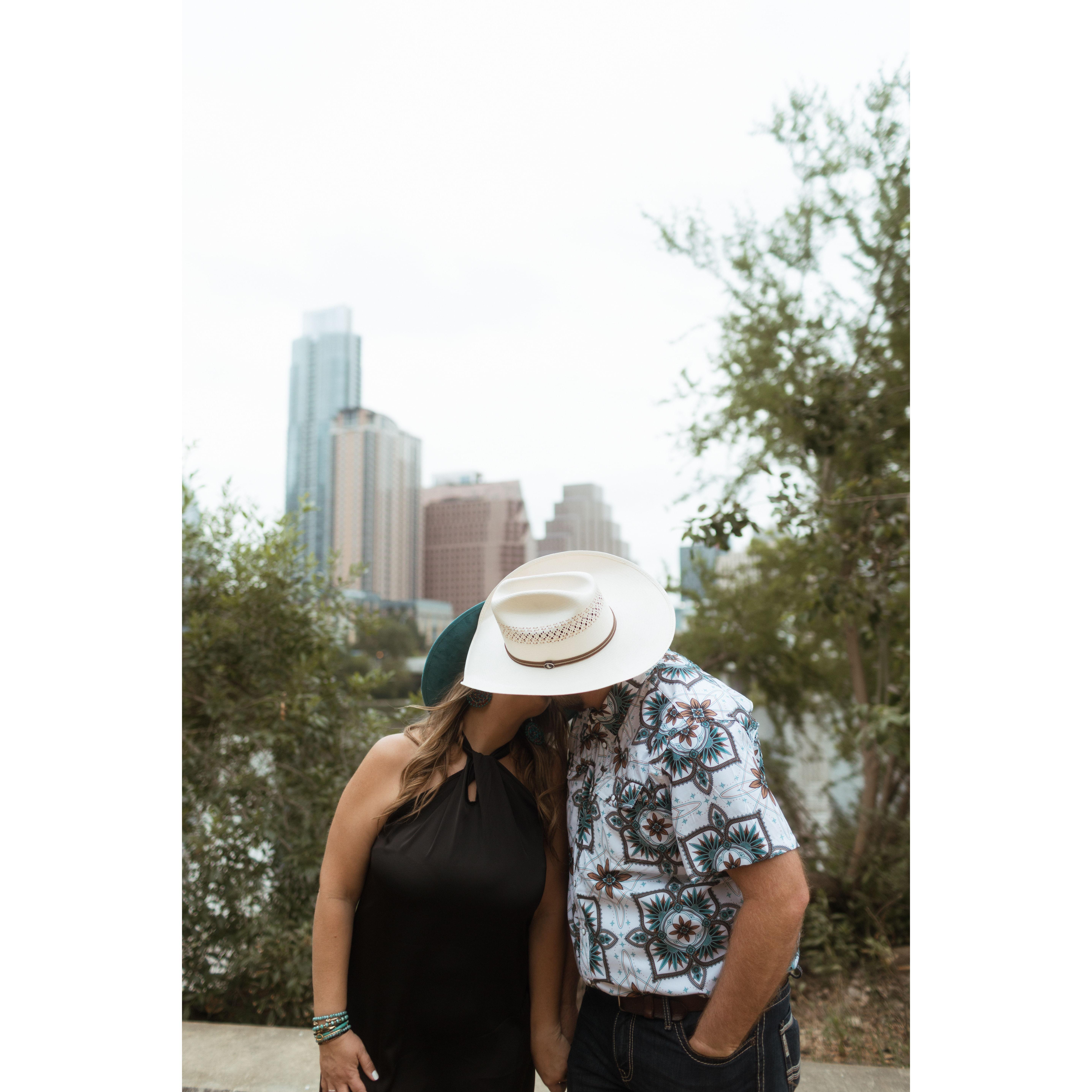 Our Engagement Photo Session at Town Lake in Downtown Austin!