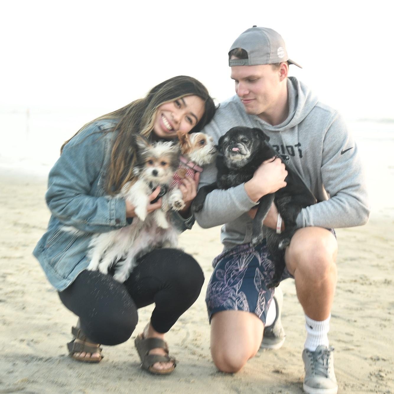 San Elijo 2019 with Kumo, Bella, and Kona
