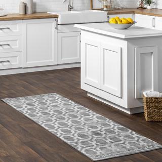 Fae Geometric Machine Washable Indoor/Outdoor Runner