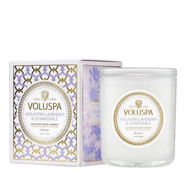 Voluspa Mountain Lavender & Chamomile Classic Candle, 9.5 oz.