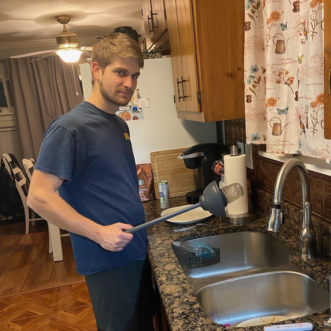 That time we needed to buy a plunger to retrieve a mason jar from the sink drain...