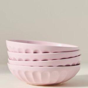 The Latte Stoneware Pasta Bowls, Set of 4: Amelie Edition